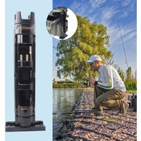 1pc Adjustable Fishing Barrel Sided Rod Inserter Rack, Detachable Fishing Rod Holder, Outdoor Fishing Accessories