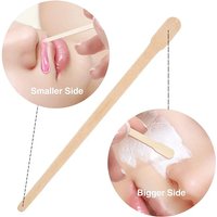 100 PCS Disposable Multifunctional Wooden Wax Adjusting Stick Depilation Eyebrow Stick Waxing Stick Facial Mask Stick Stick