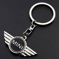 Car Logo Keychain for Mini Cooper JCW R50 R52 R53 R55 R56 F54 F55 F56 F60 CLUBMAN COUNTRYMAN Chain Metal Keyring Accessories