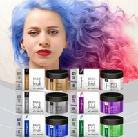 Hair Color Cream Best-Selling Long-Lasting Hair Wax DIY Salon Styler Colorful White Grey Purple Blue Green Gold Hair Dye Cream