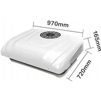 Car Air Conditioning Overhead All-In-One 12v24v Electric Scroll Cooling Heating Air Conditioning Suitable for Rv Truck Car