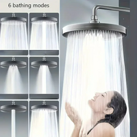 6 Modes Rainfall Shower Head High Pressure Top Rain Shower HeadsBathroom Shower Faucet Accessories With Filter