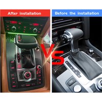 For Audi A4 A5 B8 B7 A7 A6 C6 C7 Q5 8r Q7 4l 8l A3 8P Gear Shift Knob Lever stick LED Light Gearbox Handle Leather Car Automatic