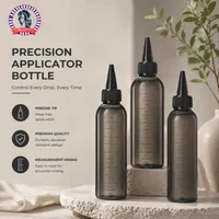 1/2/3Pcs 180ml Hair Applicator Squeeze Bottles, Refillable Bottles with Precision Tip & Measurement Marks for Hair Dye