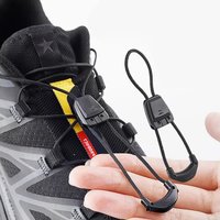 1Pair Round No Tie Shoelaces Quick Lace Kit for Salomon, Creative Lazy Shoe Strings Tennis Sneaker Accessories