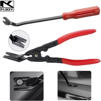kkjoy Car Door Clip Puller Screwdriver Kit Interior Panel Removal Tools suit for all vehicles