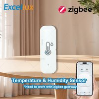Smart Zigbee Temperature And Humidity Sensor Intelligent Home Thermo Meter Hygrometer Real-time App Remote Monitor Need Gateway