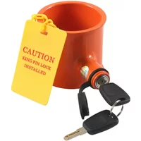 Anti Theft For Vehicles King Pin Lock Trailer Security Anti-Theft Trailer Lock King Pin Lock for RVs Trucks Trailers with 2 Keys