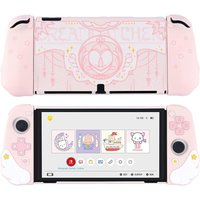 GeekShare Kawaii Pink Star 3D Silicone Case for Nintend Switch OLED Protective Shell NS Console Accessories