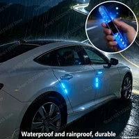 LED Luminous Car Door Protector Strip, Anti-Collision, High Visibility, Weatherproof for Night Safety