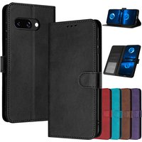 Magnetic Flip Cover Leather Case For Google Pixel 9a 8a 7a 6 7 8 9 Pixel9 Pro XL Pixel9A Cases Solid color Skin Feel Wallet Bags
