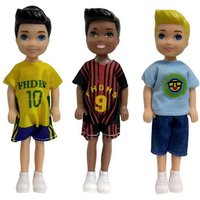 Hot Sale 3 Pieces / Lot 5.5 Inch Dolls Little Girls Boys Figures Kids Toys Black African Dolls Best Birthday Present For Child