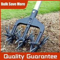 2 in 1 Garden Aerator Garden Soil Scarifier Gardening Rotary Tiller Rotary Cultivator Tool Garden Lawn Ripper for Garden Lawn