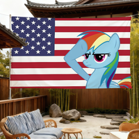 M-My L-Little P-Pony-ES Cartoon flag For Room Dorm Camping Picnic Art Style Garage Bar wall Decoration Banner
