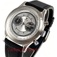 Tandorio New MIYOTA OS20 Quartz Watches for Men Multi-function Chronograph Mineral Glass Men Watches 3ATM waterproof 38MM