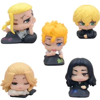 Anime Q Version Tokyo Revengers Sleep Form Mikey Draken Model Toys Takemichi Hanagaki Baji Keisuke Action Figure Ornaments Gift