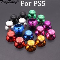 1pair Aluminum Metal Analog Joystick thumb Stick Grip Cap For PS5 Controller Gamepad Rocker Caps Thumbstick Accessories