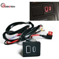 Car Charger Adapter Socket for VW Multivan T5 2003-2007 Dual USB QC3.0 Type C PD Car Charger Phone Charge Power Adapter Outlet