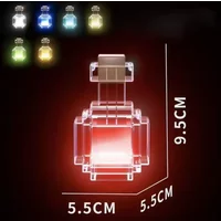 1PC Creativity 7 Color Medicine Bottle Night Light LED Toy USB Rechargeable Room Atmosphere Decoration Lamp Children's Gift