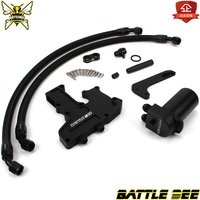 Car Baffled Oil Catch Can Reservoir Tank Oil Dipstick Hole Breathable Kettle For EA888 Gen2 Engine Golf MK6 Audi A3 BB-OCC-02