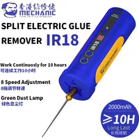 MECHANIC IR18 Electric OCA Glue Remover 8-speed Adjustable With LED Lamp Multifunctional Grinder Phone Screen Spinning Rod