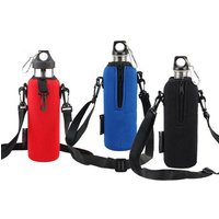 750ML Bottle Holder Bag Pouch With Adjustable Shoulder Strap Water Bottle Carrier Insulated Neoprene Water Bottle Holder Bag