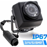 IP67 POE IP Camera 4K Webcam IR Night Vision Support Onvif RTSP H.265 Outdoor Waterproof Security Protection Industrial Camera