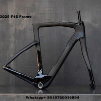 T1100 F16 2025 Carbon Bicycle Frames G111 BLACK ON BLACK Road Bike F14 Frameset Disc BSA XDB DPD Taiwan Di2 40 Colors
