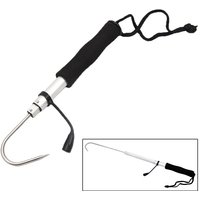 Telescopic Retractable Fish Gaff Stainless Ice Sea Fishing Spear Hook Tackle New