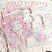NEEDY GIRL OVERDOSE anime stand model plate KAnge Anime Model Action Figure Ornament kids friends gift toys Collection Ornament