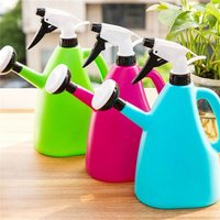 2 In 1 Watering Can Pot Plastic Adjustable Pressure Spray Water Kettle Garden Plants Indoor Flower Sprayer Watering Tool