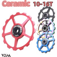 AliExpress VXM 2Pcs Ceramic Bearing Jockey Wheel CNC Aluminum Alloy Rear Derailleur 10-16T Guide MTB Road Bike Pulley
