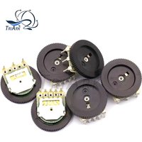10pcs 1K 2K 5K 10K 20K 50K 100K 500K 500R 3pin 5pin volume Dial Wheel Potentiometer Gear Switch for Radio B103 B104 B503 B502