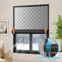 1P Thermo-Fensterfolie ohne Bohren, verdickte, selbstklebende Isolierabdeckung, einfach zu installieren, kaltblockierendes Design für warmes Winterhaus