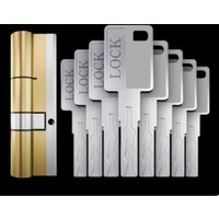 European Standard Lock Cylinders Outdoor Door Locks,Super C-grade Indoor and Outdoor All Copper Lock Core, 8-Pcs Keys