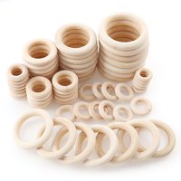 About 20-60MM unprocessed wooden handmade DIY crafts, for DIY Crafts Wood Hoops Ornaments Connectors Craft Making