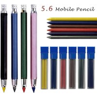 5.6mm Metal Mechanical Pen 2B/4B/6B/8B Pencil Refill Art Painting Drawing Writing Tool Sketch Comics Automatic Pencil Stationery