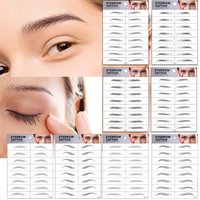 Makeup Eyebrow Tattoos Waterproof Stickers Hair Like Long Lasting Water Transfers Sticker Eye Brow Shaper for Grooming