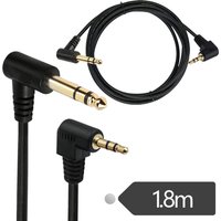 6.35mm 1/4" TRS Male to 3.5mm 1/8" Male Stereo 90 Degree Right Angle Adapter Audio Aux Cable Guitar Piano Speaker Home Theater