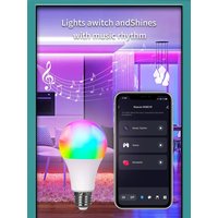 E27 LED Smart Bulb RGB Tuya Lamp Bluetooth APP Control Dimmable Ampoule LED Light Bulb 220V 9W Home Christmas Party Decor