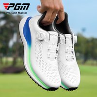 PGM Golf Men's Sports Sneakers Super Soft Popcorn Midsole Knob Lace Anti Slip Breathable Golf Shoes