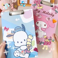Anime Hello Kitty Cartoon Family Plywood Cute A4 Three-dimensional File Plywood Information Test Paper Holder Study Accessory