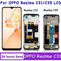 AAA Quality For OPPO Realme C31 C35 LCD RMX3501 RMX3511 Display Screen Touch Panel Digitizer with Frame For Realme C31 C35 LCD