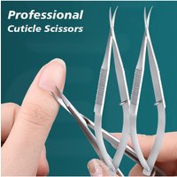 Stainless Steel Cuticle Nipper Pliers Dead Skin Remover Squeeze Straight Eyebrow Nail Art Scissors Manicure Scissors Beauty Tool