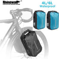 Rhinowalk Bike Bag For Fork Quick Release Bicycle Bag Waterproof 4-6L Electric Scooter Bag Bicycle Front Bag Bikebag Accessories