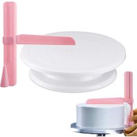 Plastic Cake turntable Kitchen Baking Tools set Decoration Accessories Stand DIY Mold Rotating Stable Anti-skid Round Cake Table
