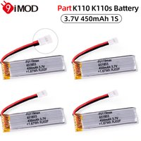 9IMOD K110 K110s Battery 3.7V 450mAh 1S RC Battery With ph2.54 Plug For XK V977 V930 K170 K270 K160 Wltoys Helicopter RC Parts