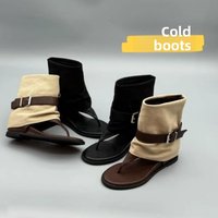 Brand Women's Boots Fashion Designer Summer Cool Boots Open-toed Pinch Toe Herringbone Boots for Women Flat Bottom Ankle Booties