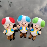 Captain Toad Plush Toys 22cm Doll Anime Game Character Mushroom Man Toad Plush Soft Stuffed Toys for Kids Gift