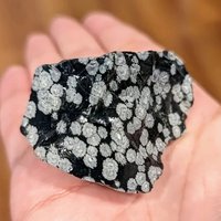 Natural Obsidian Snowflake Obsidian Energy Stone Quartz Raw Stone Mineral Specimens Spiritual Aquarium Garden Healing Crystals